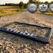 Chevy Tahoe Black License Plate Frame image 2