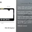 Chevy Tahoe Black License Plate Frame image 3