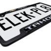 Tahoe 4x4 Open Black License Plate Frame image 5