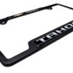 Tahoe 4x4 Open Black License Plate Frame image 6