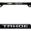 Tahoe 4x4 Open Black License Plate Frame image 4