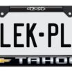 Tahoe 4x4 Standard Black License Plate Frame image 1
