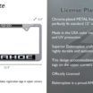 Tahoe 4x4 Standard Chrome License Plate Frame image 3