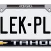 Tahoe 4x4 Standard Chrome License Plate Frame image 1