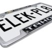 Tahoe Chevy Open Chrome License Plate Frame image 5