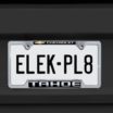 Tahoe Chevy Open Chrome License Plate Frame image 2