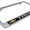 Tahoe Chevy Standard Chrome License Plate Frame image 6