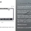 Tahoe Chevy Standard Chrome License Plate Frame image 3