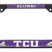 TCU Alumni Black License Plate Frame image 1