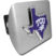 TCU Texas Shape Purple Brushed Hitch Cover image 1