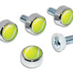Tennis Ball License Plate Frame Screw Caps image 3