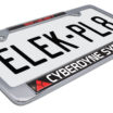 Terminator Cyberdyne Chrome License Plate Frame image 5