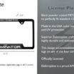 Terminator Come With Me Open License Plate Frame image 4