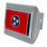 Tennessee Chrome Flag Brushed Chrome Hitch Cover image 3