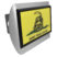 Dont Tread On Me Flag Black Brushed Hitch Cover image 1