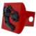 Black T-Rex Red Metal Hitch Cover image 2