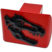 Black T-Rex Red Metal Hitch Cover image 3