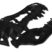 Black T Rex Metal Auto Emblem image 3