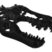 Black T Rex Metal Auto Emblem image 2