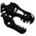 Black T Rex Metal Auto Emblem image 1
