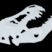 White T-Rex Metal Auto Emblem image 4