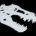 White T-Rex Metal Auto Emblem image 6