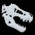 White T-Rex Metal Auto Emblem image 2