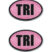 Triathlon Pink Chrome Emblem Minis image 1