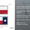 Texas Lone Star Flag Chrome Emblem 2-Pack image 5