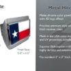 Texas Brushed Chrome Hitch Cover image 3