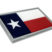 Small Texas Flag Chrome Emblem image 2