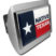 Native Texan Flag Emblem on Brushed Hitch Cover image 1