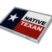 Native Texan Flag Chrome Emblem image 3