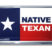 Native Texan Flag Chrome Emblem image 1