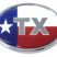 Texas Flag Oval Chrome Emblem image 1