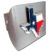 State of Texas Flag Brushed Hitch Cover image 1