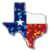 State of Texas Flag 3D Reflective Decal image 1