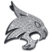 Texas State University Bobcat Crystal Chrome Emblem image 1
