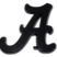 Alabama A Black Powder-Coated Emblem image 1