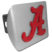 Alabama A Red Powder-Coated Brushed Hitch Cover image 1