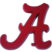 Alabama A Red Powder-Coated Emblem image 1