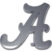 Alabama A Matte Chrome Emblem image 1