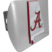 Alabama Red State Shape Brushed Hitch Cover image 1