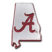 Alabama Red State Shape Chrome Emblem image 1