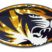 Mizzou Tigers Gold 3D Reflective Decal image 1