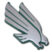 University of North Texas Eagle Green Chrome Emblem image 1