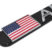 3D American Flag Black Metal License Plate Frame image 4