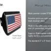 American Flag Black Hitch Cover image 3