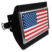 American Flag Black Plastic Hitch Cover image 1