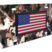 American Flag Woodland Camo License Plate image 1